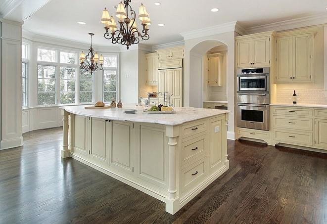 natural wood-look laminate flooring in a living room in Arnold PA